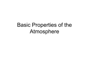 Basic Properties of the Atmosphere