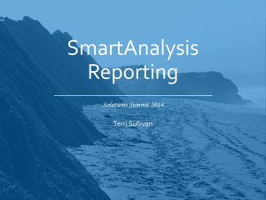 SmartAnalysis-Reporting - Chesapeake System Solutions