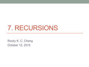 Recursions - comp