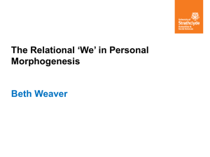 The Relational 'We': Centre for Social Ontology, Warwick