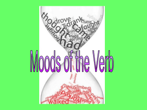 Mood of the Verb PowerPoint