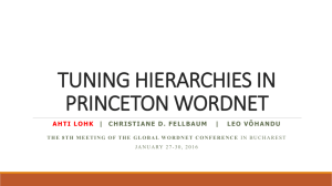 Tuning Hierarchies in Princeton WordNet