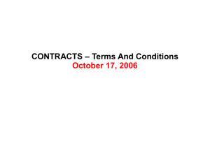 October 17, 2006 - Contracts