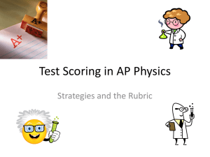 Test Scoring in AP Physics