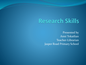 Research Skills - Shell Cove Public School