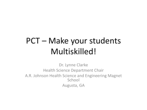 How to establish a PCT Program