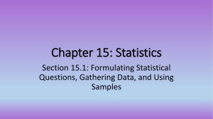 Chapter 15: Statistics