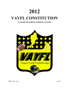 2012 vayfl constitution “2 years standing strong as