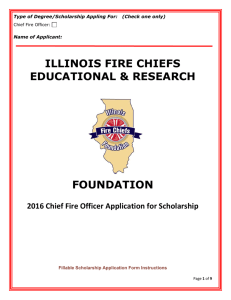 2016_CFO_Scholarship_Application - Illinois Fire Chiefs Association