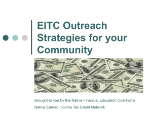 EITC Outreach Strategies for your Community