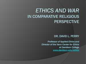 The Ethics of War - Davidson College