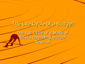 PPT Presentation - In the Life of a Budget