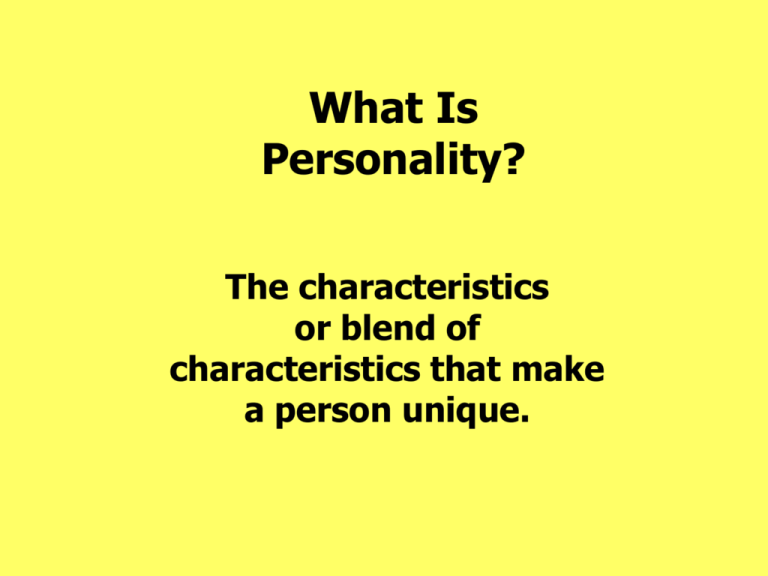 Personality