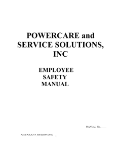 POWERCARE and SERVICE SOLUTIONS, INC