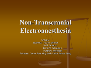 Electroanesthesia Utilizing Vagal Nerve Stimulation