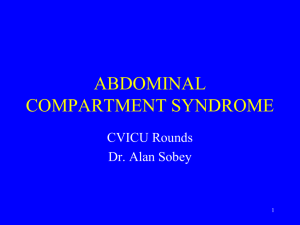 abdominal compartment syndrome