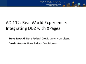 Real World Experience: Integrating DB2 with