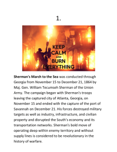 Sherman's March to the Sea - mr