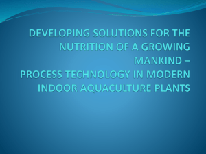 process technology in modern indoor aquaculture plants