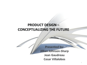 Product Design- Conceptualizing the Future PowerPoint Presentation