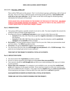 Rubric for Drug and Alcohol Project