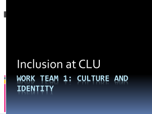 CLU Diversity Initiatives