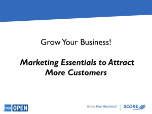 G3 - Marketing Essentials to Attract More Customers