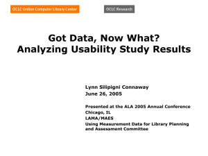 Analyzing Usability Study Results