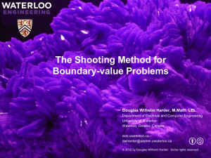 The Shooting Method for Boundary-value Problems
