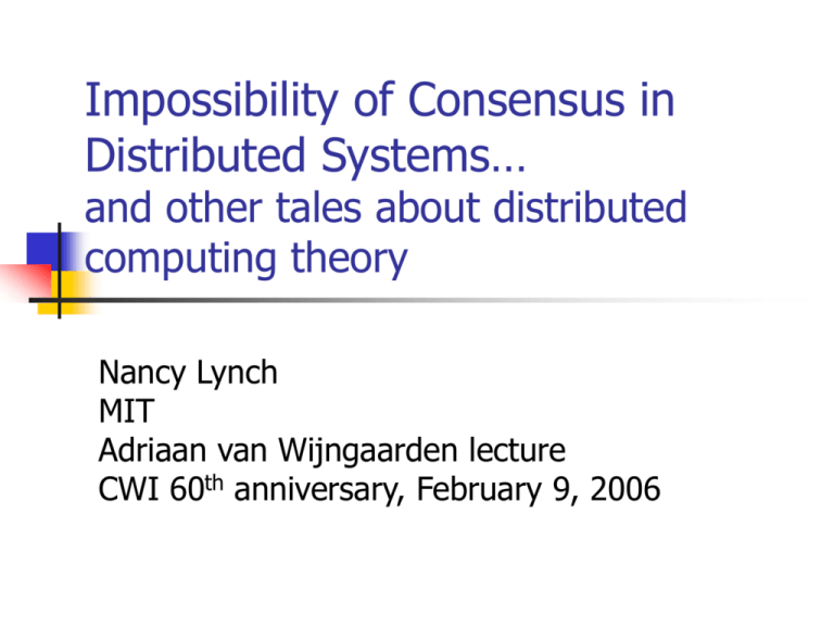 distributed algorithms by nancy lynch