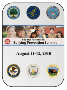 US DOE Summit 8-10 - New Jersey Coalition for Bullying