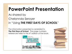 Chelonnda Seroyer's PowerPoint Presentation