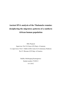 Ancient DNA analysis on the Thulamela remains