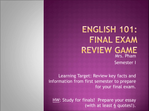 Final Exam Review Game 2013 SLB