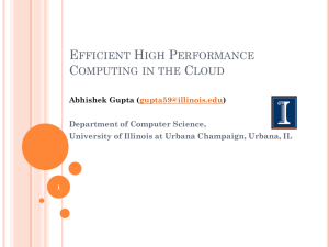 HPC Cloud - Parallel Programming Laboratory