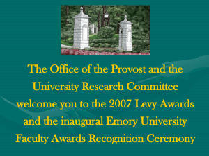 Emory faculty who have received academic awards and honors in