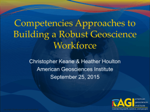 CompetenciesApproaches - American Geosciences Institute