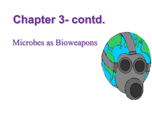 Chapter 5 pt2: Bioterrorism