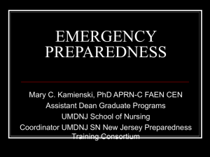 emergency preparedness: bioterrorism