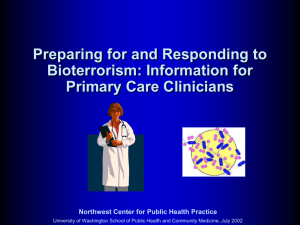 Preparing and Responding to Bioterrorism