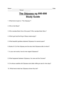 The Odyssey pg 895-898 Study Guide