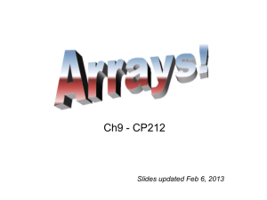 Arrays Powerpoint