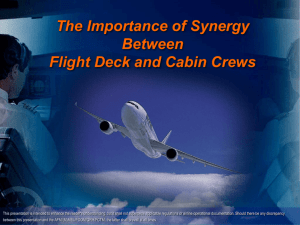 The Importance of Synergy Between Flight Deck and