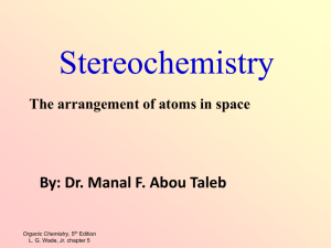 lecture 6 Stereochemistry