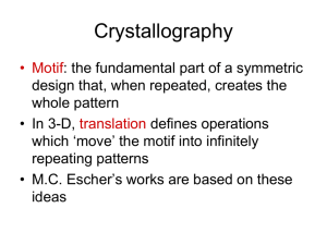 Lecture 11 - Crystallography