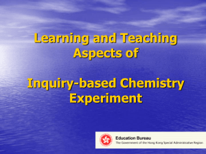 Learning and teaching aspects of inquiry