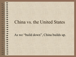 China vs. the United States