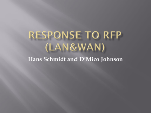 Response to RFP (LAN&WAN)