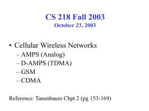 Cellular Wireless Network