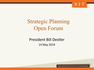 Slides from President Destler's Open Forum presentation